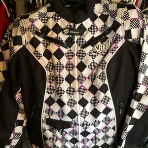 Shift riding jacket with padded protection